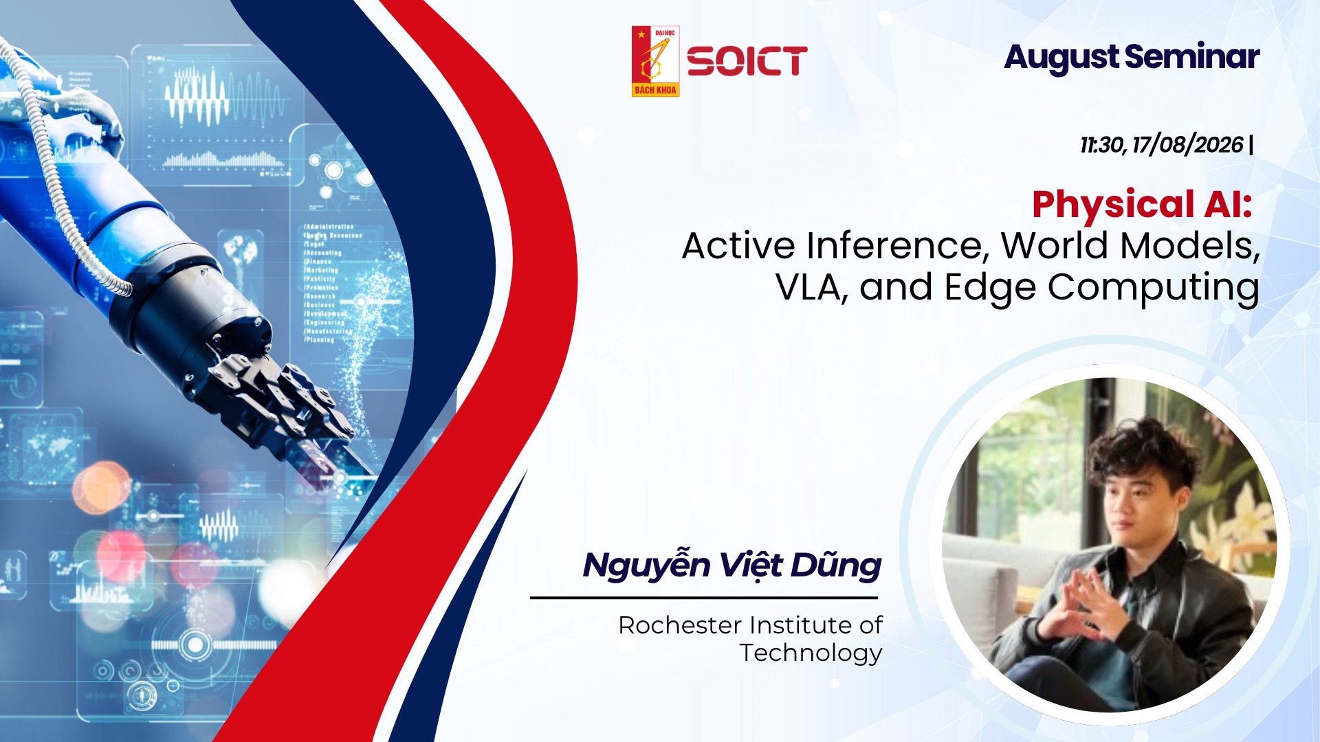 Physical AI: Active Inference, World Models, VLA, và Edge Computing